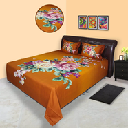 Hometex Bed Sheet Rose Orange RTP - BK-RTP-1040
