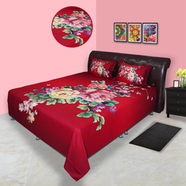 Hometex Bed Sheet Rose Red RTP - BK-RTP-1038