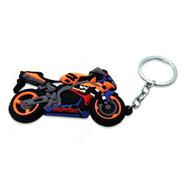 Honda Bike PVC Both Side Keychain Key Ring Rubber Motorcycle Bike Car Collectible Gift New - (keyring_bike_honda)