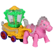Horse Car With Music and Light For Kids (horse_car_pink) - Pink icon
