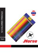 Horse Color Pencil Paper Box (12Colors) H-2080/12