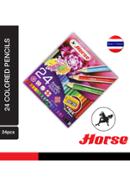 Horse Color Pencil Paper Box (24 Colors) H-2080/24