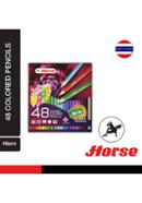 Horse Color Pencil Paper Box (48 Colors) H-2080/48