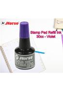 Horse Stamp Pad Refill Ink 30cc. Violet (2 Pcs Set)