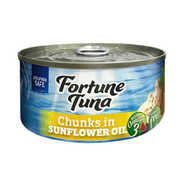 Hosen Fortune Tuna Chunks In Sunflower Oil 185gm