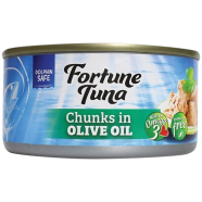 Hosen Fortune Tuna Chunks in Olive Oil 185gm