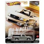 Hot Wheels Premium Single – 99 Ford f-150 SVT Lighting Silver 1/5 Car Culture image