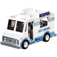 Hot Wheels Premium Single – Deadpool Ice Cream Truck Real Riders White