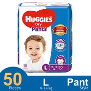 Huggies Dry Pant System baby Daiper (L Size) (9-14kg) (50Pcs)