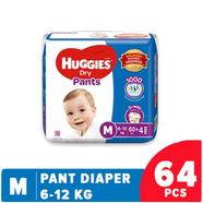 Huggies Dry Pant System baby Daiper (M Size) (6-12kg) (64Pcs)