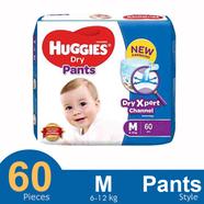 Huggies Dry Xpert Channel Pants System Baby Diaper (MSize) (6-12kg) (60 pcs) - 145400084