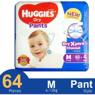 Huggies Dry Xpert Channel Pants System Baby Diaper (M Size) (6-12kg) (60pcs) - 145400009