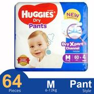 Huggies Dry Xpert Channel Pants System Baby Diaper (M Size) (6-12kg) (60pcs) (Malaysia) - 145400009