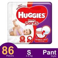 Huggies Wonder Pant System baby Daiper (S Size) (4-8kg) (86Pcs)