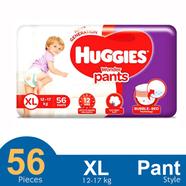Huggies Wonder Pant System baby Daiper (XL Size) (12-17kg) (56Pcs) - 
