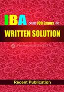 IBA Written Solution