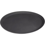 IHW Tray Fiber Non-Slip Black 11.0 Inch Round - 1100CTUSAB