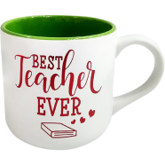 IHW Ceramic Coffee Mug Best Teacher Green Color - TE158