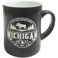 IHW Ceramic Dark Mug Michigan White - A239