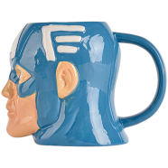 IHW Ceramic Fancy Captain America 3d Face Coffee Mug - 171181