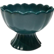 IHW Ceramic Ice Cream cups Retro Petal Shaped Blue - YQ3024