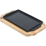 IHW Sizzling Dish with Wooden Stand - HFM