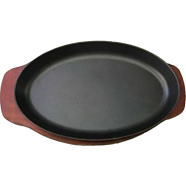 IHW Sizzling Dish with Wooden Stand - TSM