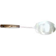 IHW Stainless Steel Rice Spoon Ladle Wooden Handle - 0416KS