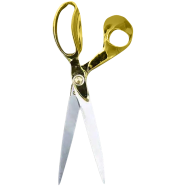 IHW Stainless Steel Sewing Scissors for Quilting, Fabric Crafts, Gold - 10S
