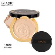 IMAGIC Oil Control Makeup Powder Moisturizing Brightening Press Powder Nature Light Waterproof Lasting Setting Loose Powder-#1382 Natural