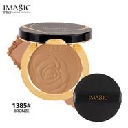 IMAGIC Oil Control Makeup Powder Moisturizing Brightening Press Powder Nature Light Waterproof Lasting Setting Loose Powder-#1385-BRONZE