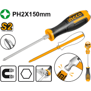 INGCO HGTS68PH2150 Phillips Go-Through Screwdriver