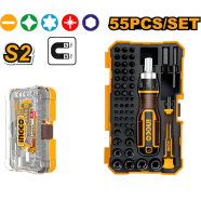 INGCO HKSDB0558 Screwdriver Bits Set 55 Pcs