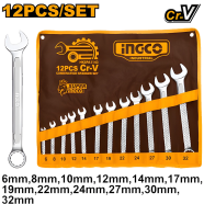 INGCO HKSPA1143 Combination Spanner Set 12Pcs