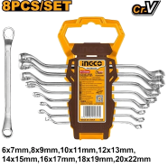 INGCO HKSPA3088 Offset Ring Spanner Set 8pcs 