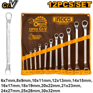 INGCO HKSPA3142 Offset ring Spanner Set 12Pcs