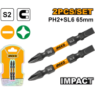 INGCO SDBIM72HL665 Impact Screwdriver Bits 2 Pcs