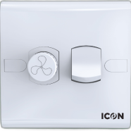 Icon Classic Fan Regulator With Switch - 1390112312