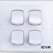 Icon Classic Four Gang One Way Switch - 1390112304