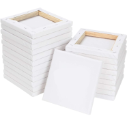 Iconic Premium White Square Canvas 4/4inch 36pc Pack