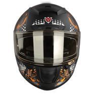 Ignyte-4 Demon Glossy Black With Orange Helmet