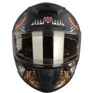 Ignyte-4 Demon Glossy Black With Orange Helmet