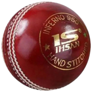 Ihsan 4 Part Cricket Ball - Red 