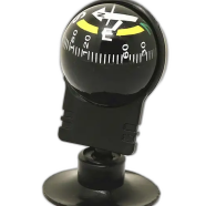 In-car compass, Compass Ball Shape Shot 360 ° Directional Guidance For Vehicle Navigation Safety Road. icon