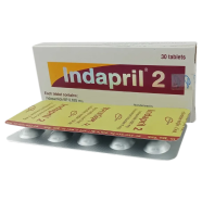 Indapril 0.625mg, 2mg Tablet–10's Strip
