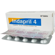 Indapril 1.25 mg, 4 mg Tablet 10'S Strip