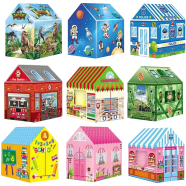 Indoor Play Houses Kids Play Tent Folding Portable Cartoon Beautiful Easy Installation For Outdoor Activities For Home Birthday Party Any Colour