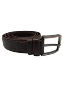 Inova Pati Print Brown Leather Belt - LB14