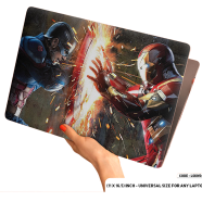Iron Man and Captaine America Fighting with Each Other Laptop Sticker - (LSKN546)