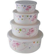 Italiano Curry Bowl Set Camellia 4Pcs - 920943